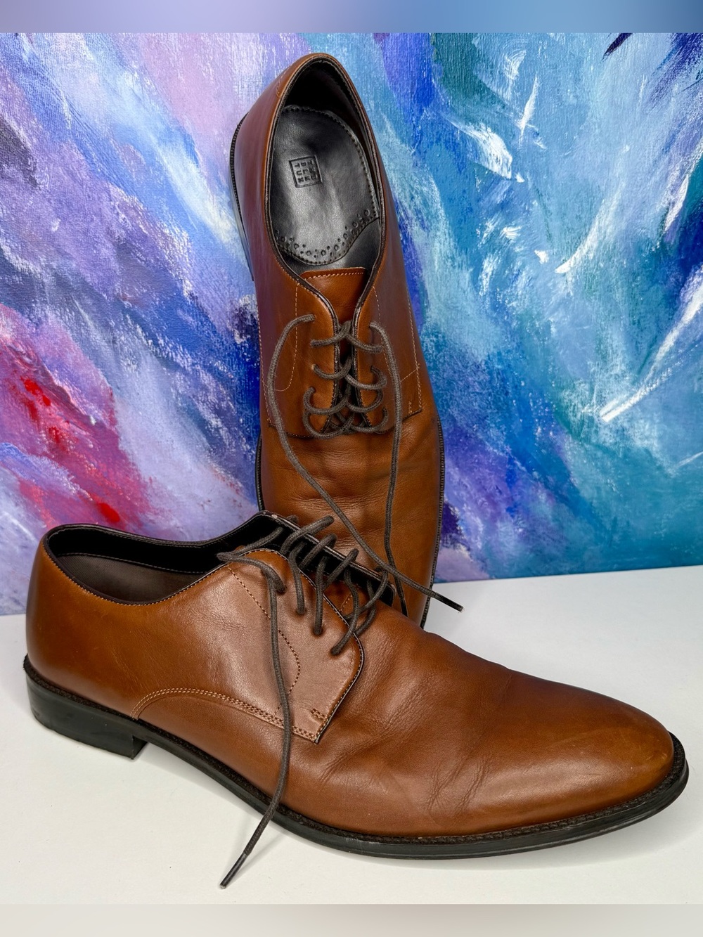 The Blk Black Tux Size 13 Brown Men’s Groomsman Wedding Guest Party Shoes